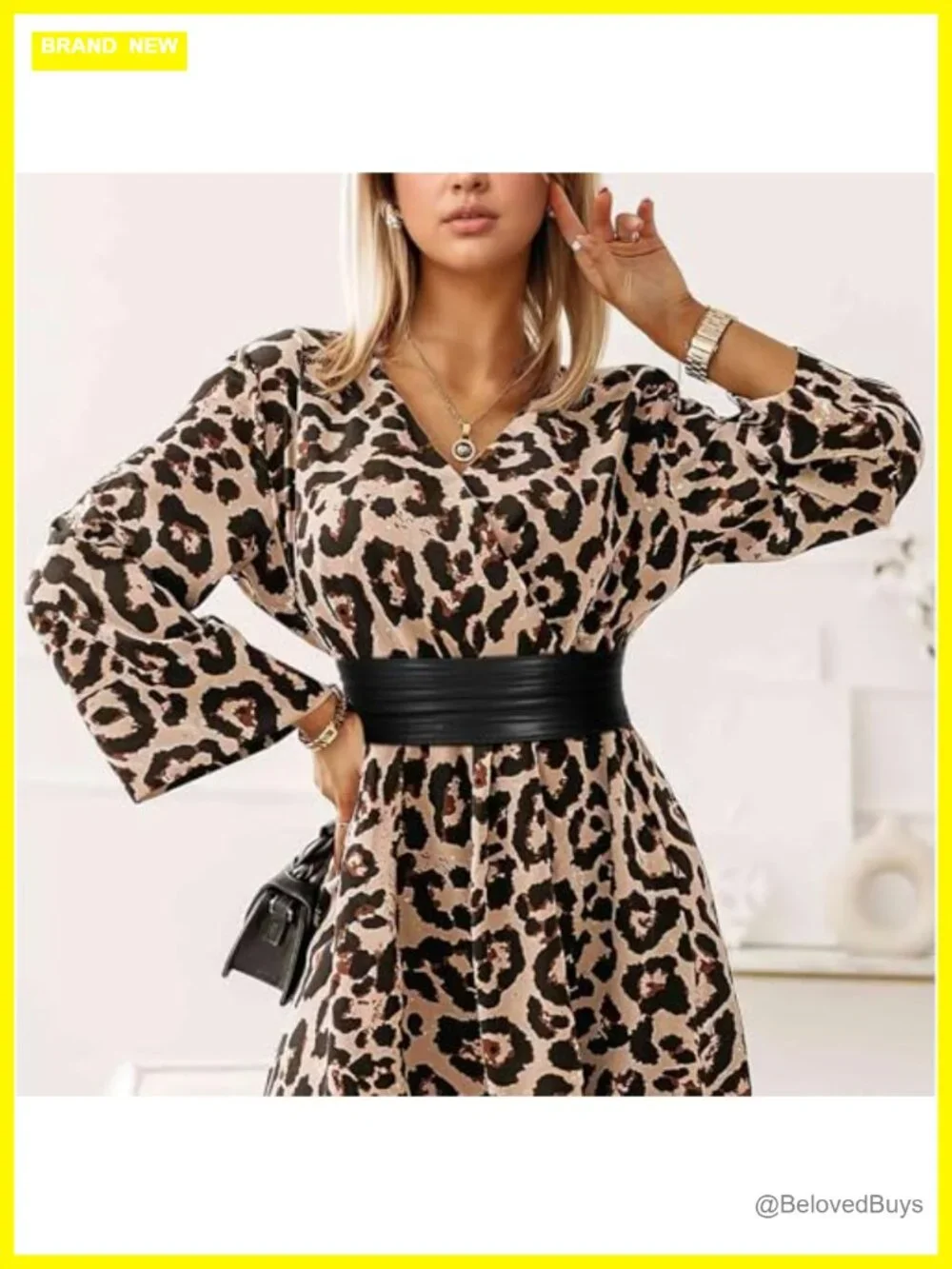Wide Stretchy Faux Leather Waist Belt Vintage Cinch Dress Belt